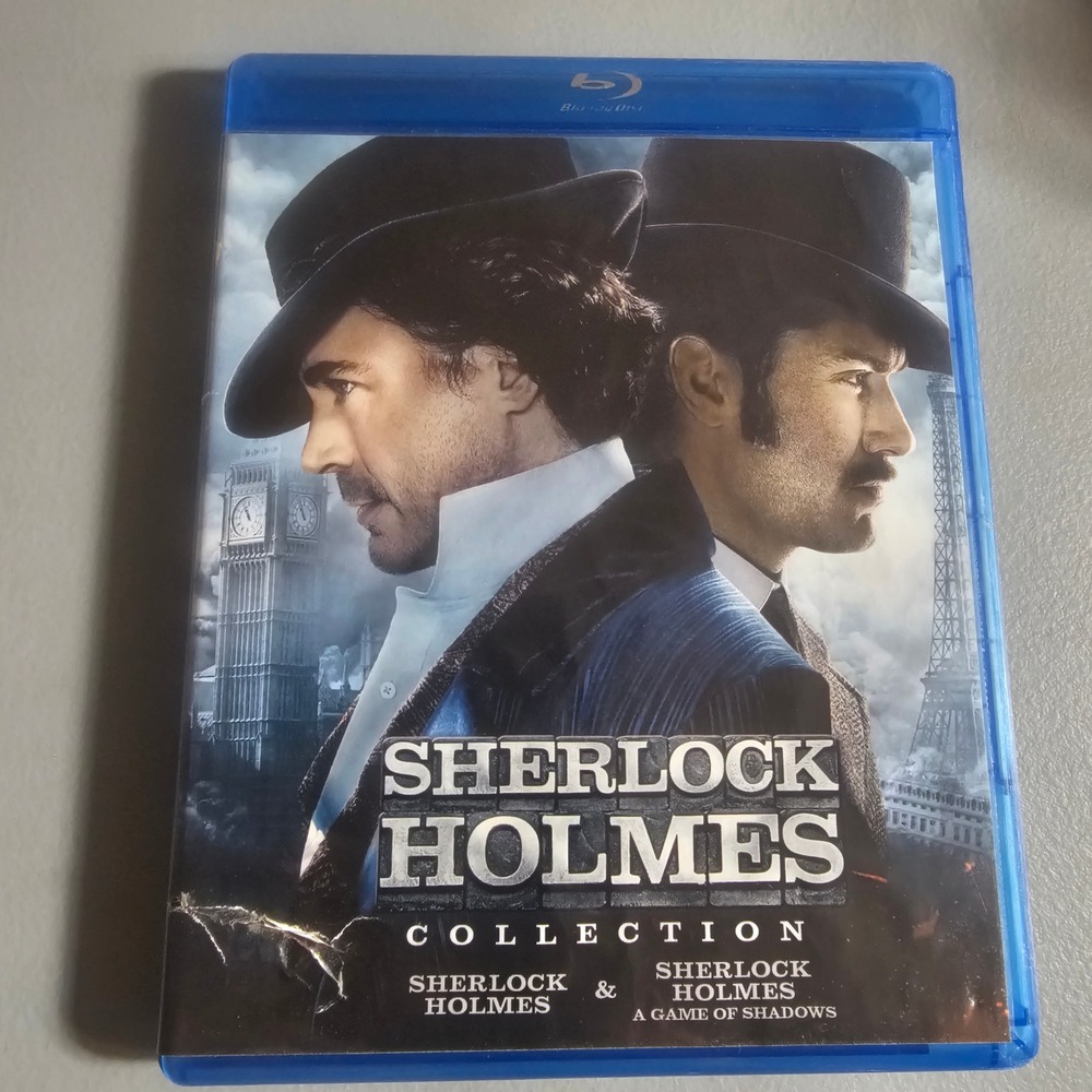 Sherlock Holmes 2-Movie Blu-ray Collection Robert Downey Jr Jude Law Guy Ritchie